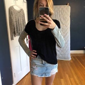 Madewell two tone long sleeve